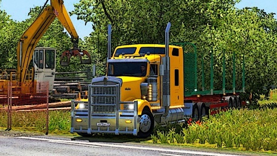 Kenworth W900 v1.1 для Euro Truck Simulator 2 1.22