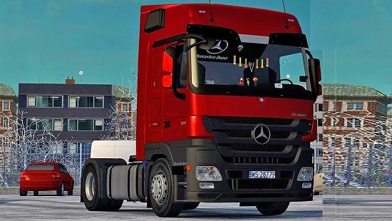 MercedesActros 1844 v3 для Euro Truck Simulator 2 1.22