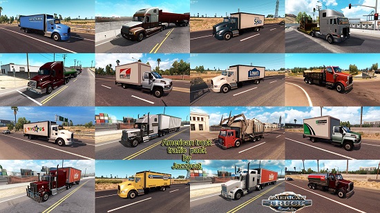 Truck Traffic Pack by Jazzycat v1.3 для American Truck Simulator