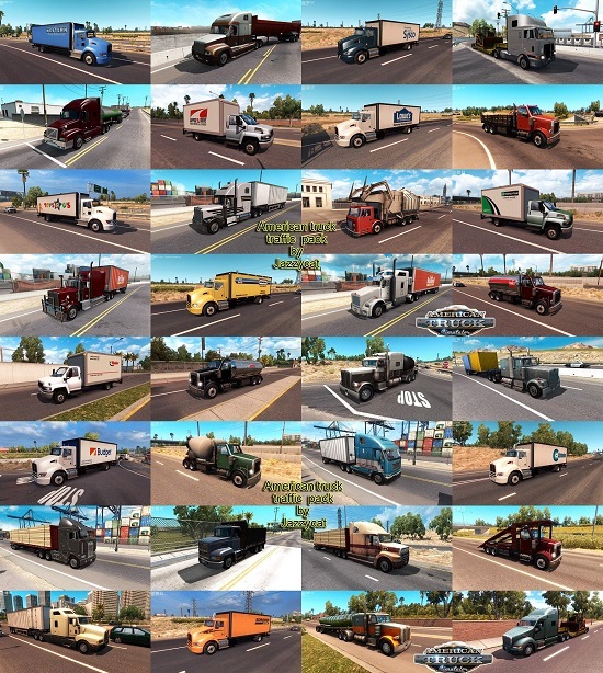 Truck Traffic Pack by Jazzycat v1.3 для American Truck Simulator