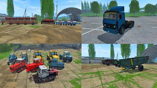 Русская техника v1.0 пак для Farming Simulator 2015
