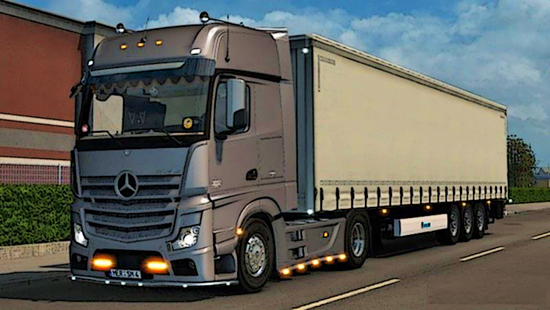 Mercedes Actros MP4 v1 для Euro Truck Simulator 2 1.22