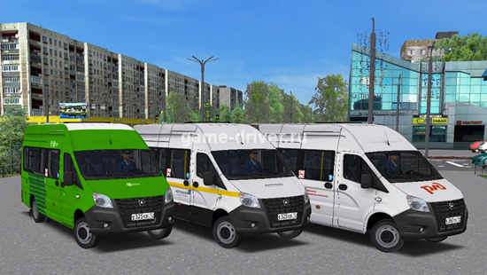 omsi 2 mod микроавтобус GAZ A65R32, A65R33, A65R52 Газель Некст 2017,2023 для омси 2