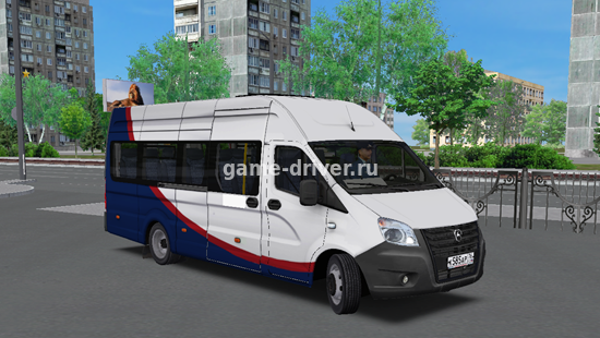 omsi 2 mod микроавтобус GAZ A65R32R33 Газель Некст 2017,2023 для омси 2