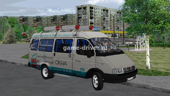 omsi 2 mod микроавтобус Газель ГАЗ-32213 для омси 2