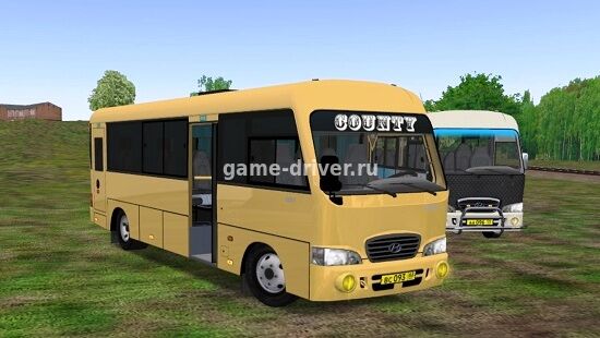 omsi 2 mod buses Hyundai County LWB для Омси 2