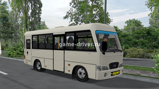 omsi 2 mod микроавтобус Hyundai County SWB C08 РЗГА для Омси 2