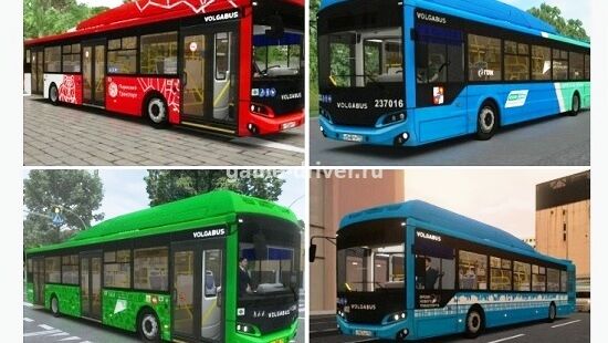 омси 2 мод автобус Volgabus 5270 G4 2023 для OMSI 2 (+перекраски) v29.04.2026